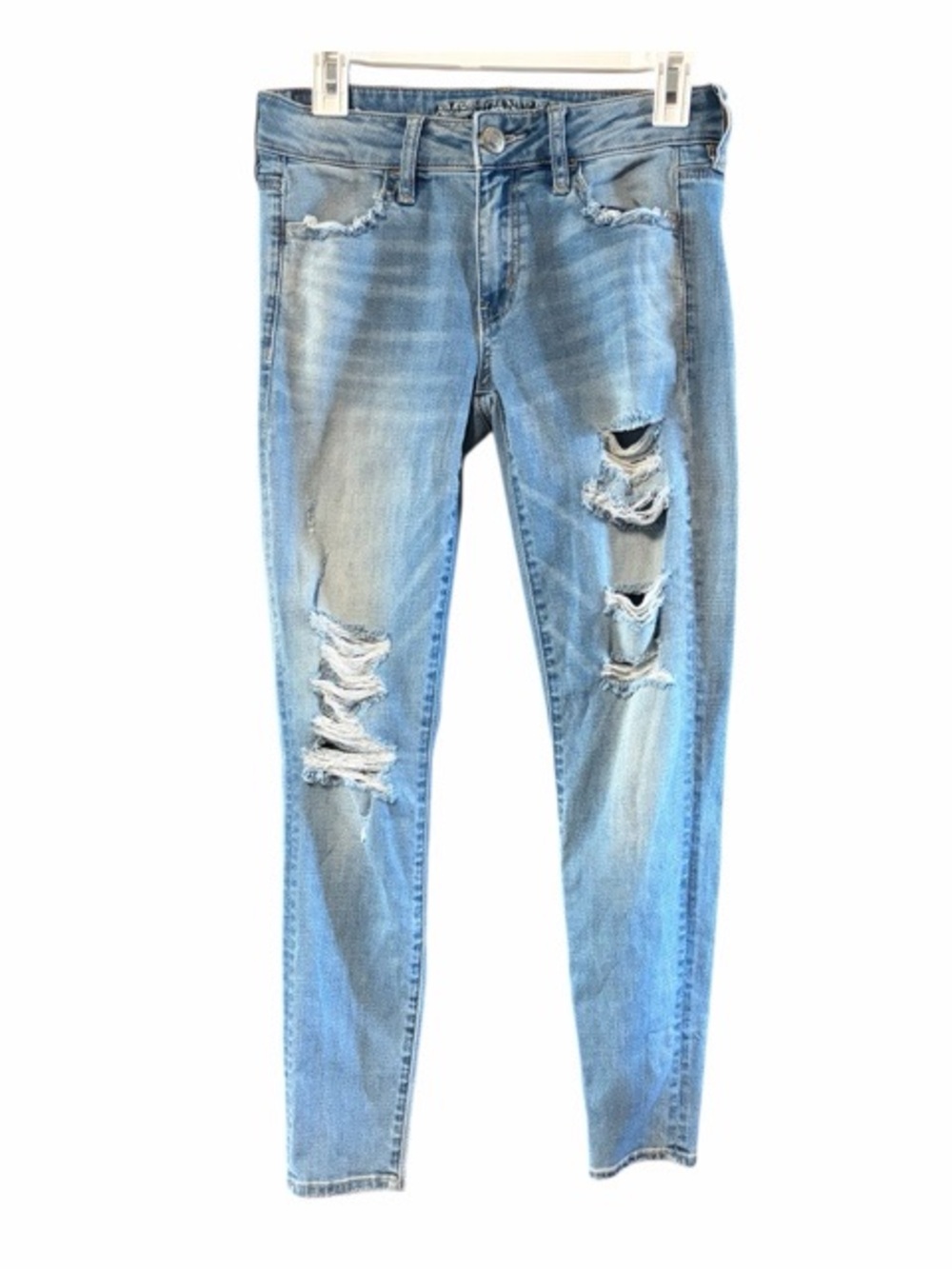 American Eagle Super Stretch Distressed Jeggings‎